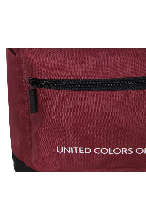 United Colors of Benetton 2021 Yeni Sezon Casual Sırt Çantası Bordo 70413
