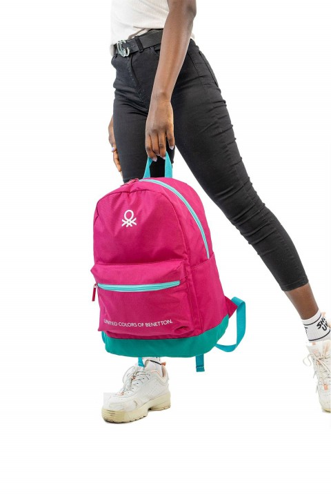 United Colors of Benetton 2021 Yeni Sezon Casual Sırt Çantası Pembe 70407