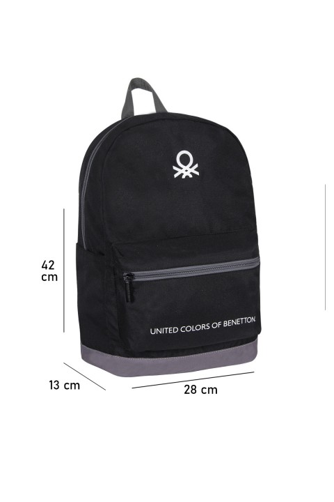 United Colors of Benetton 2021 Yeni Sezon Casual Sırt Çantası Siyah 70419
