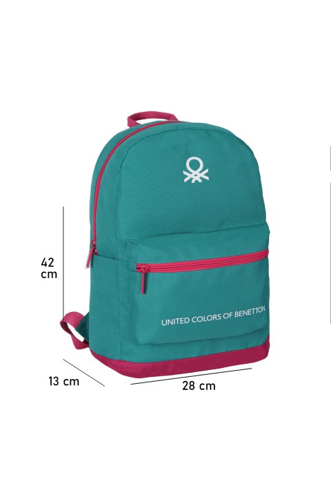 United Colors of Benetton 2021 Yeni Sezon Casual Sırt Çantası Turkuaz 70409