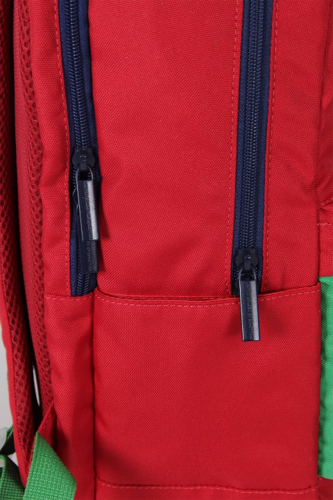United Colors of Benetton 2021 Yeni Sezon Okul Çantası "23 Numara" Kırmızı 70226