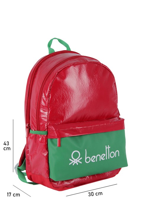 United Colors of Benetton 2021 Yeni Sezon Okul Çantası Kırmızı 70740