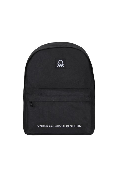 United Colors of Benetton Basic Tek Bölmeli Sırt Çantası Siyah /  70685
