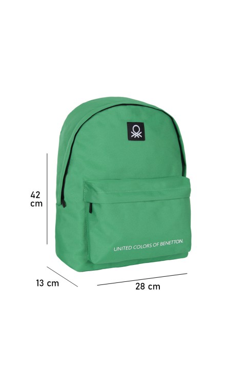 United Colors of Benetton Basic Tek Bölmeli Sırt Çantası Yeşil / 70683
