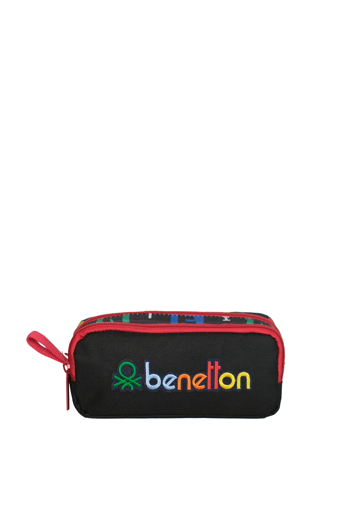 United Colors of Benetton Çift Bölmeli Harf Baskılı Kalemlik Siyah / BNT.0033