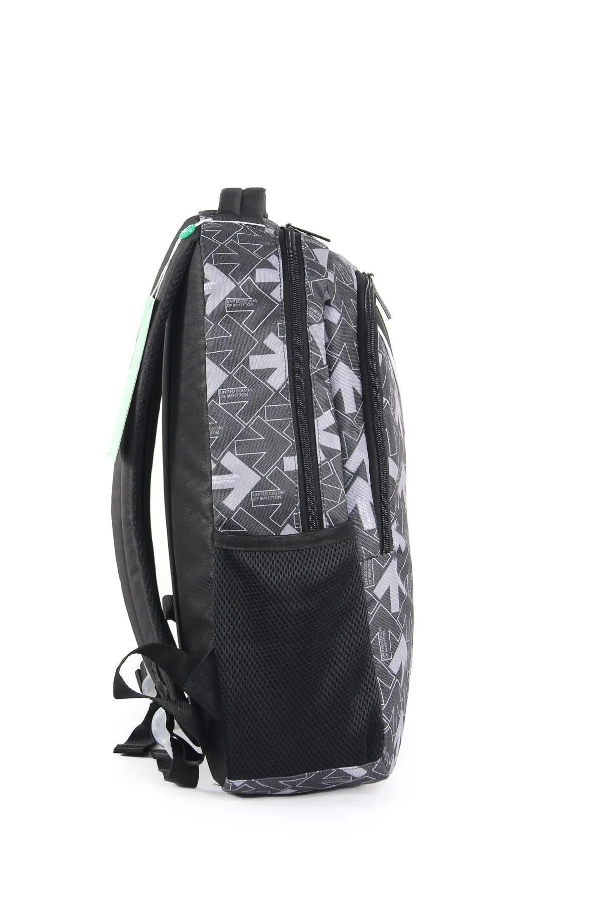 United Colors of Benetton Çift Bölmeli Okul Sırt Çantası Siyah Ok / 03739