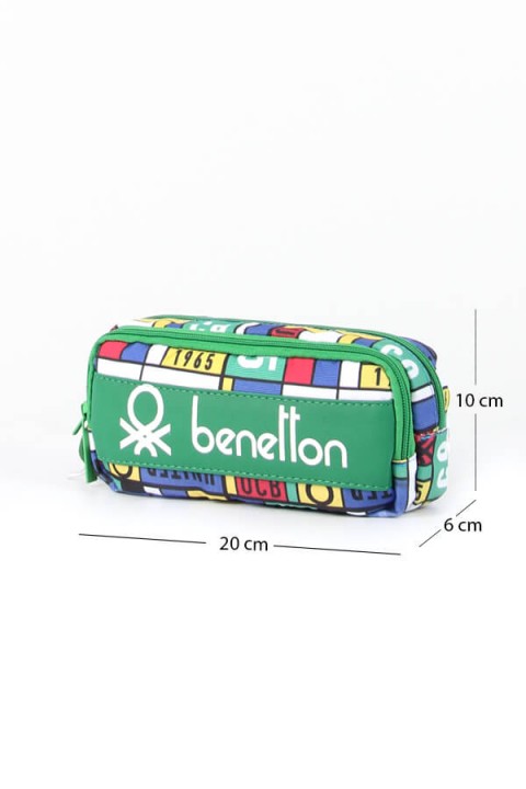 United Colors of Benetton Çift Gözlü Kalem Kutu Kareli Yeşil  / 76123