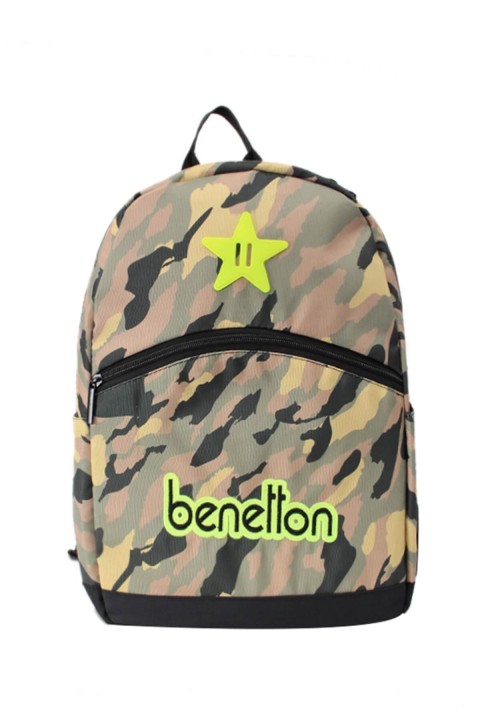 United Colors of Benetton Kamuflaj Okul Çantası Hâki / 76063