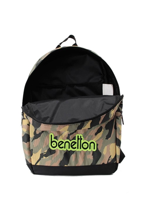 United Colors of Benetton Kamuflaj Okul Çantası Hâki / 76063