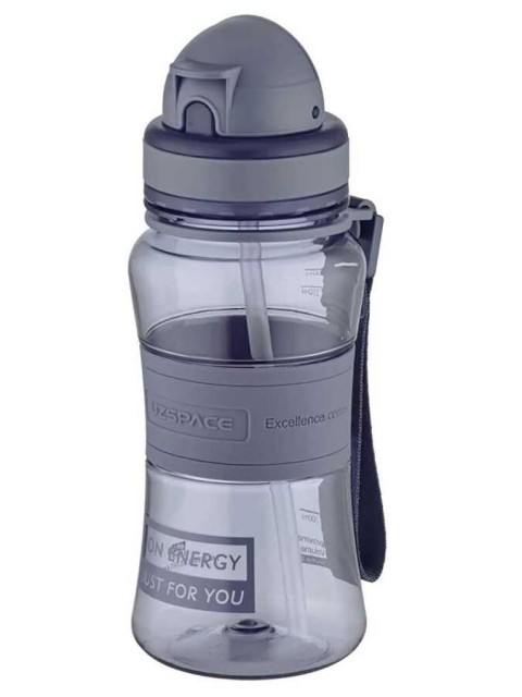 Uzspace 300ml Pipetli Tritan Matara Dark Grey / 5023