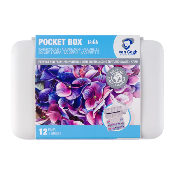 Van Gogh 12'li Tablet Sulu Boya Seti Plastik Kutulu Pink + Violets / 20808642