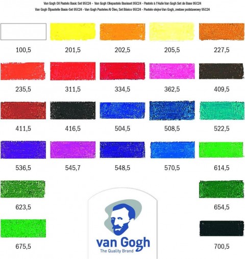 Van Gogh 24'lü Yağlı Pastel Boya Seti / 95860024