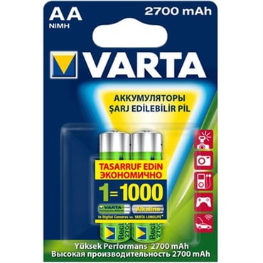 Varta 2700 mAh AA Şarj Edilebilir 2'li Pil