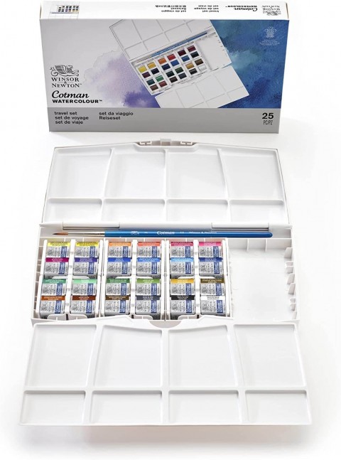 Winsor Newton Cotman 24'lü Profesyonel Sulu Boya Seti
