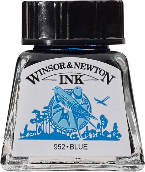 Winsor & Newton Drawing Ink Çizim Mürekkebi 14ml Blue 032