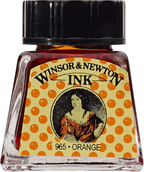 Winsor & Newton Drawing Ink Çizim Mürekkebi 14ml Orange 449