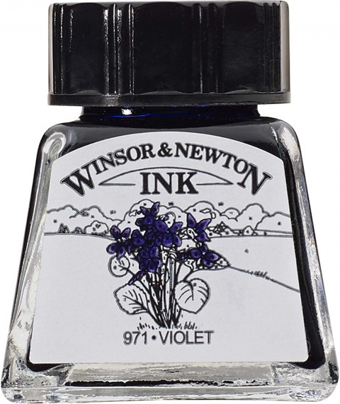 Winsor & Newton Drawing Ink Çizim Mürekkebi 14ml Violet 688