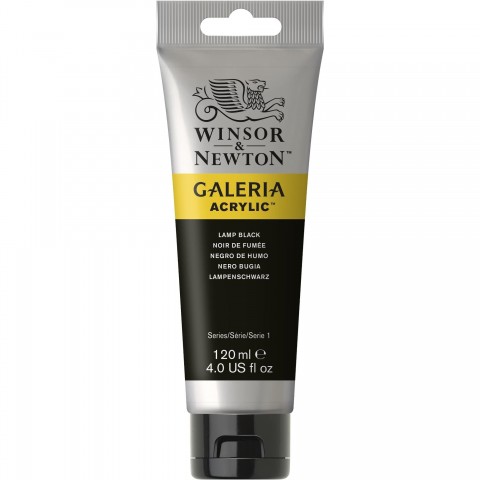 Winsor & Newton Galeria Akrilik Boya 120ml Lamp Black 337