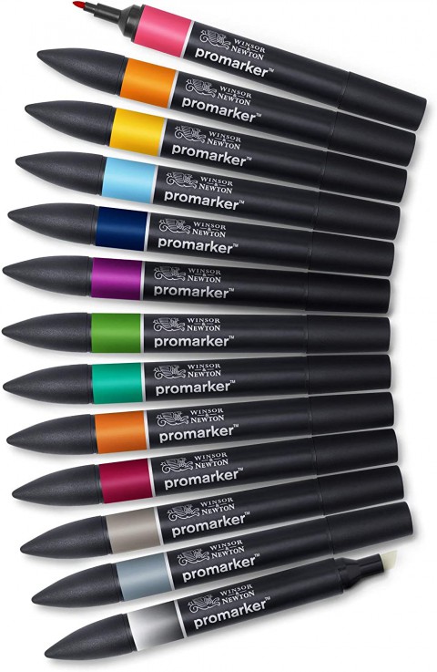 Winsor & Newton Promarker 12'li Tattoo Tones