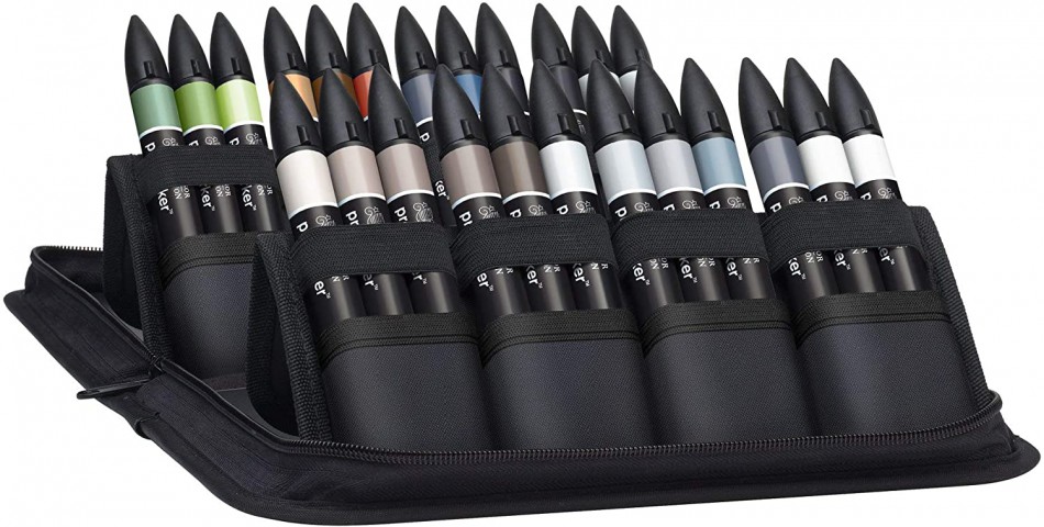 Winsor Newton Promarker 24'lü Wallet Set - Mimari Tonlar (Architectural Tones)