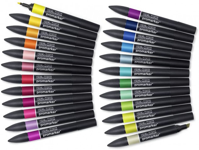 Winsor Newton Promarker 24'lü Wallet Set - Student Designer