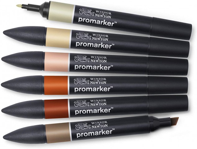 Winsor Newton Promarker 6'lı Earth Tones