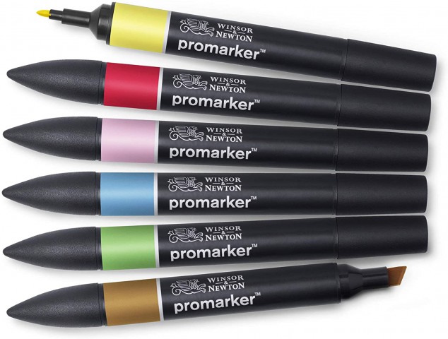 Winsor Newton Promarker 6'lı Mid Tones