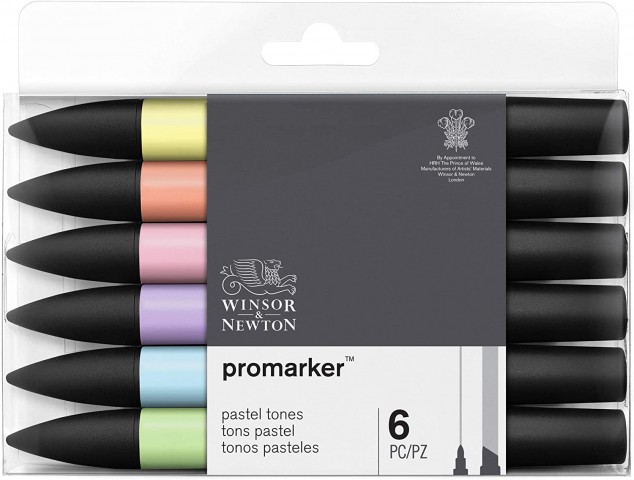 Winsor Newton Promarker 6'lı Pastel Tones