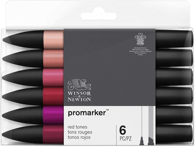 Winsor Newton Promarker 6'lı Red Tones / 0290159