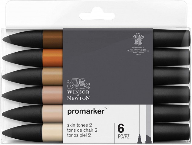 Winsor Newton Promarker 6'lı Skin Tones 2