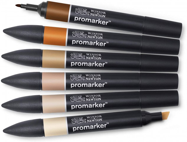 Winsor Newton Promarker 6'lı Skin Tones 2