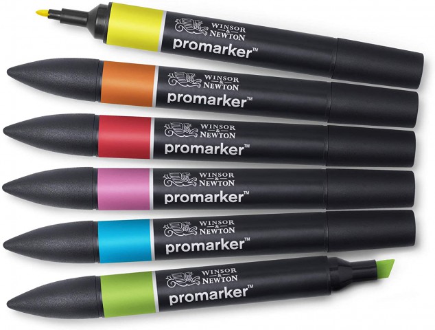 Winsor Newton Promarker 6'lı Vibrant Tones