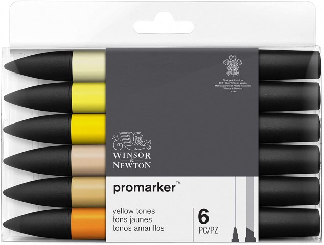 Winsor Newton Promarker 6'lı Yellow Tones