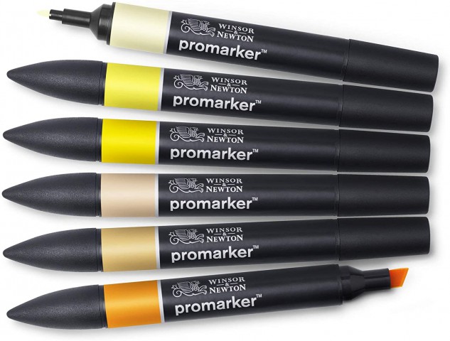 Winsor Newton Promarker 6'lı Yellow Tones