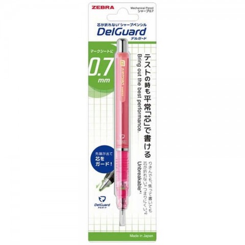 Zebra Delguard 0.7mm Blisterli Mekanik Uçlu Kalem Pembe