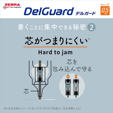 Zebra Delguard Grayish Color 0.5mm Mekanik Kurşun Kalem Mat Şeffaf / MA85-LG-MC