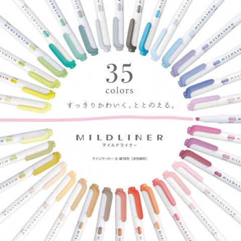 Zebra Mildliner Limited Edition 35'li Çift Uçlu Fosforlu İşaretleme Kalemi Seti - Hediye Kutulu / WKT7-35C