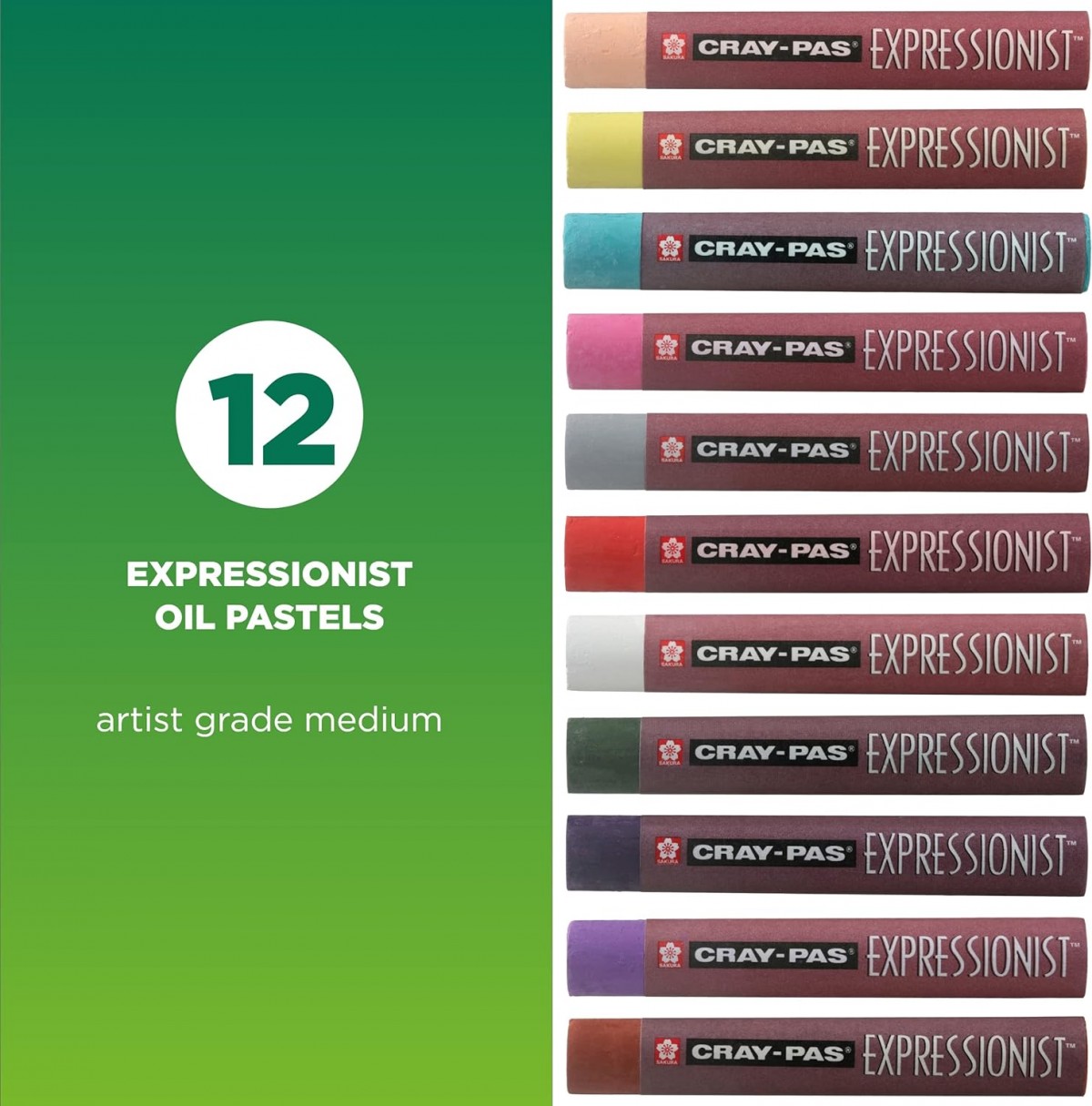 Sakura Expressionist 12'li Yağlı Pastel Boya Set / BXLP12 Sakura Expressionist 12'li Yağlı Pastel Boya Set / BXLP12