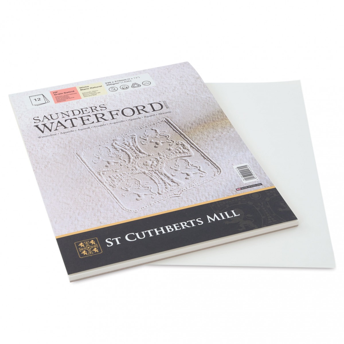 Saunders Waterford Hot Pressed 23x31cm 300gr 12 Yaprak Profesyonel Suluboya Blok / T46230001011C