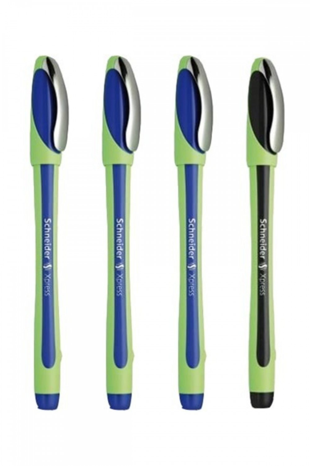 Schneider X-press 0.8mm Keçe Uçlu İmza Kalemi 3 Mavi 1 Siyah