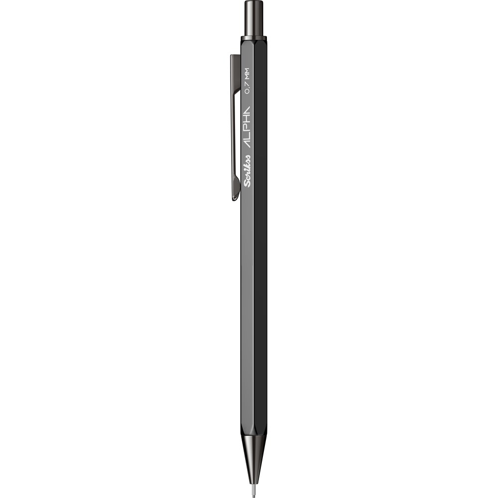 Scrikss Alpha 0.7mm Mekanik Kurşun Kalem Siyah /