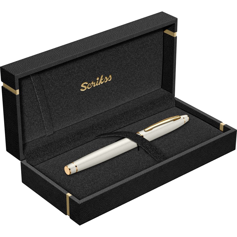 Scrikss Noble 35 Roller Kalem Beyaz Altın