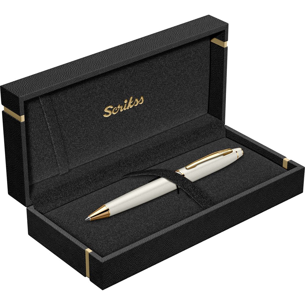 Scrikss Noble 35 Tükenmez Kalem Beyaz Altın Scrikss Noble 35 Tükenmez Kalem Beyaz Altın