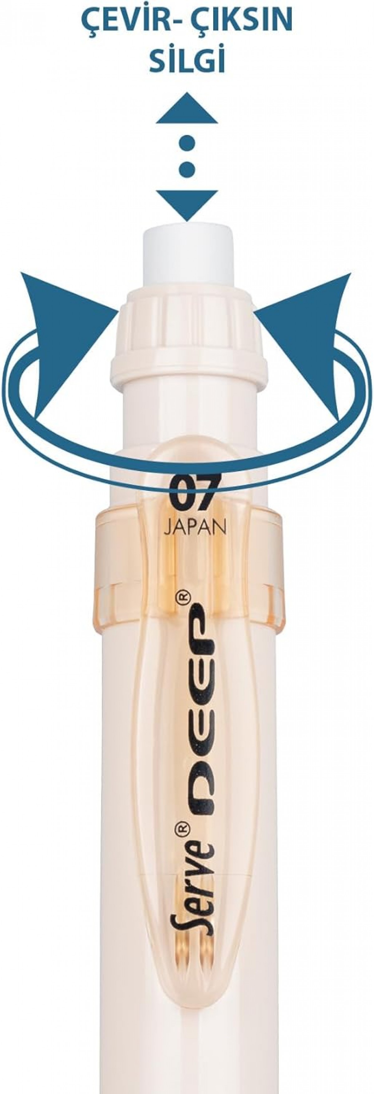 Serve Deep Natural Colors 0.7mm Mekanik Kurşun Kalem - Fildişi