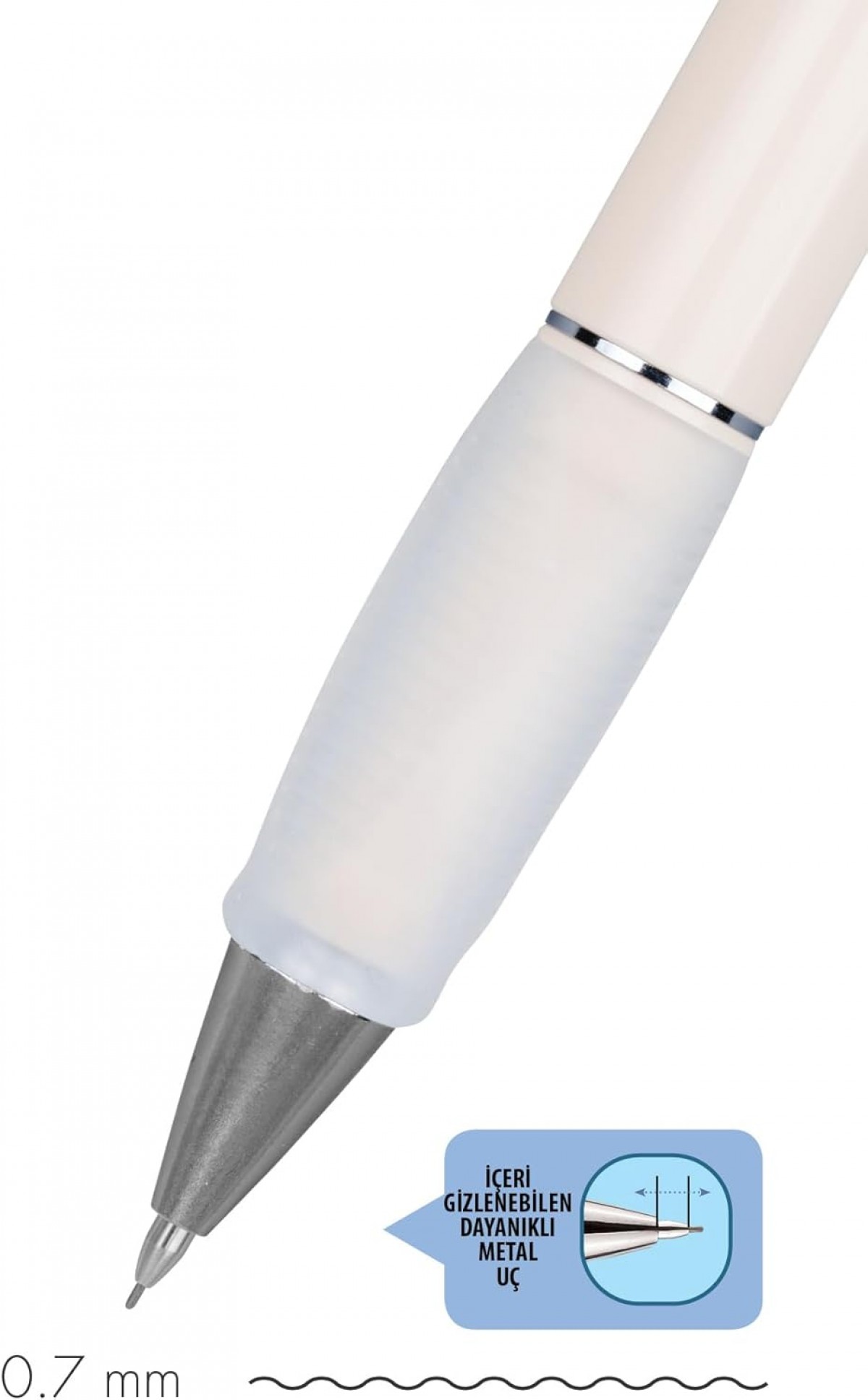 Serve Deep Natural Colors 0.7mm Mekanik Kurşun Kalem - Fildişi
