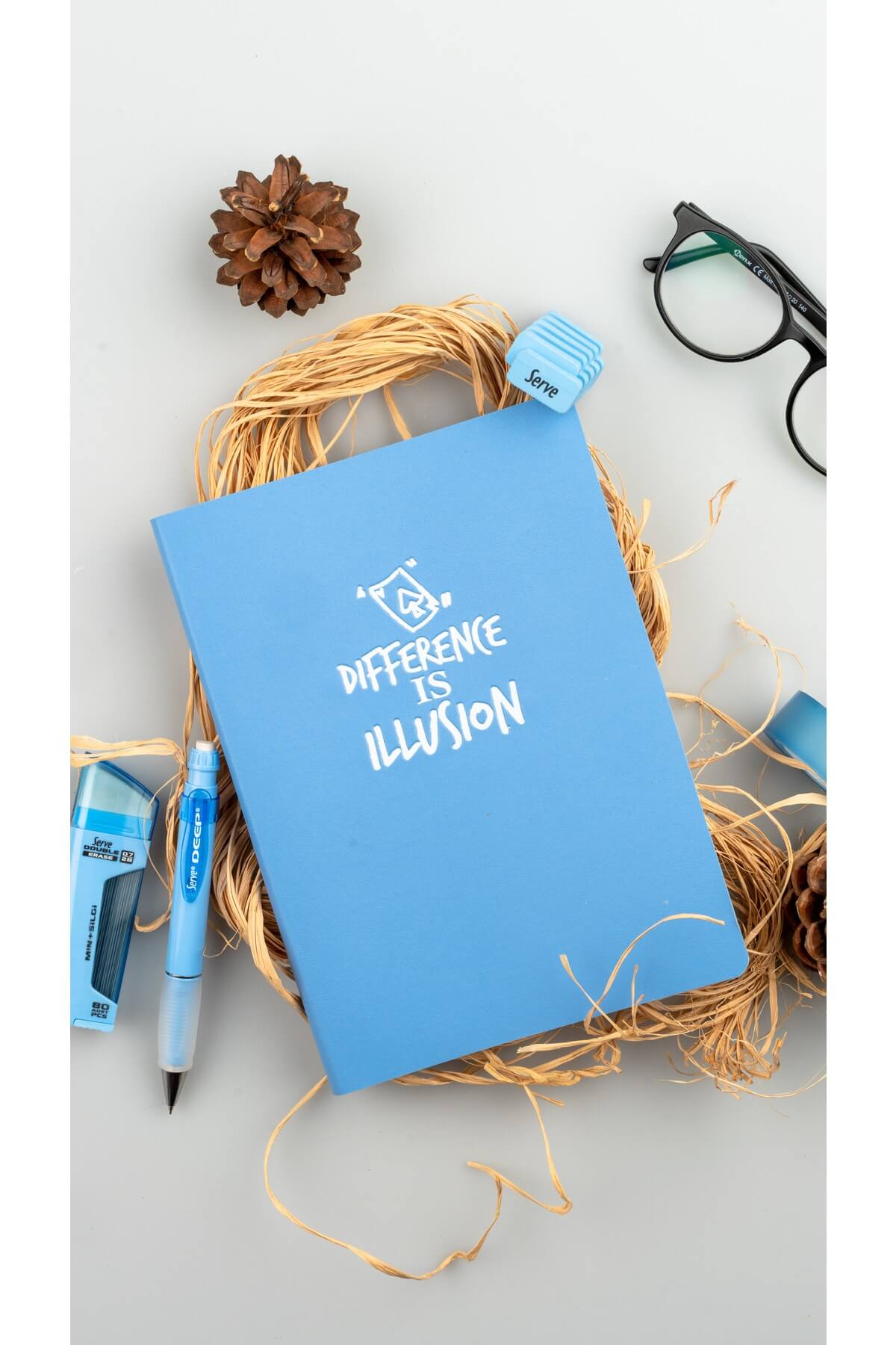 Serve Note 15x21cm 120yp Çizgili Defter Gök Mavi Serve Note 15x21cm 120yp Çizgili Defter Gök Mavi