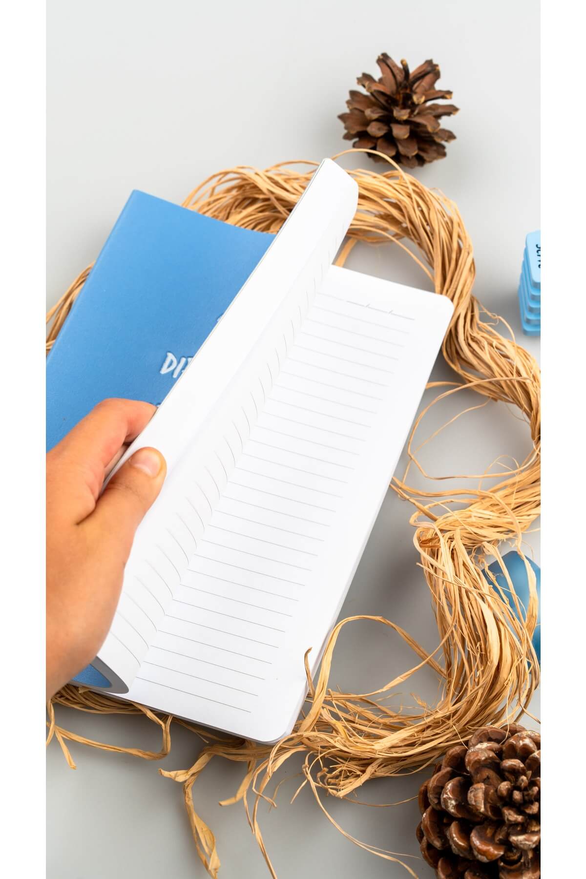 Serve Note 15x21cm 120yp Çizgili Defter Gök Mavi