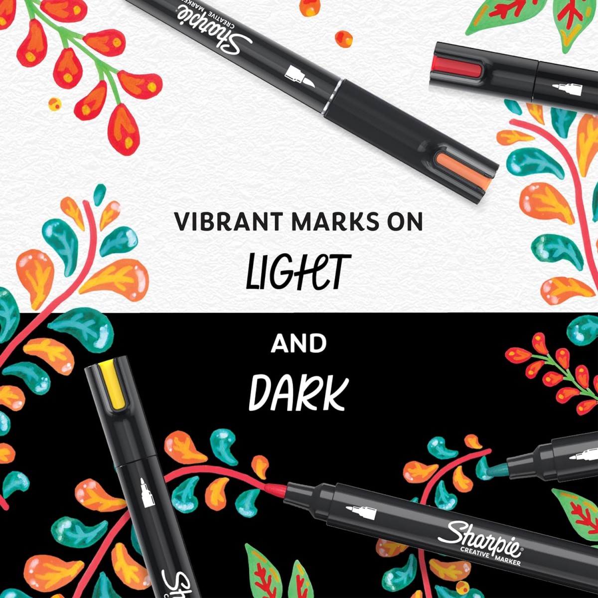 Sharpie Acrylic Paint Markers 5'li Fırça Uç Akrilik Markör Kalem Seti / 2201070