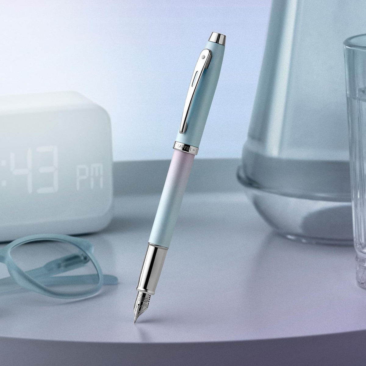 Sheaffer 100 Expression Dolma Kalem, M Uç, Sedefli Mavi - Pembe Degredeli / 9376-0 Sheaffer 100 Expression Dolma Kalem, M Uç, Sedefli Mavi - Pembe Degredeli / 9376-0