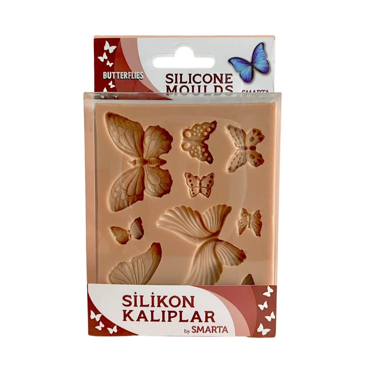 Smarta 100x130x15mm Silikon Kalıp Kelebekler /